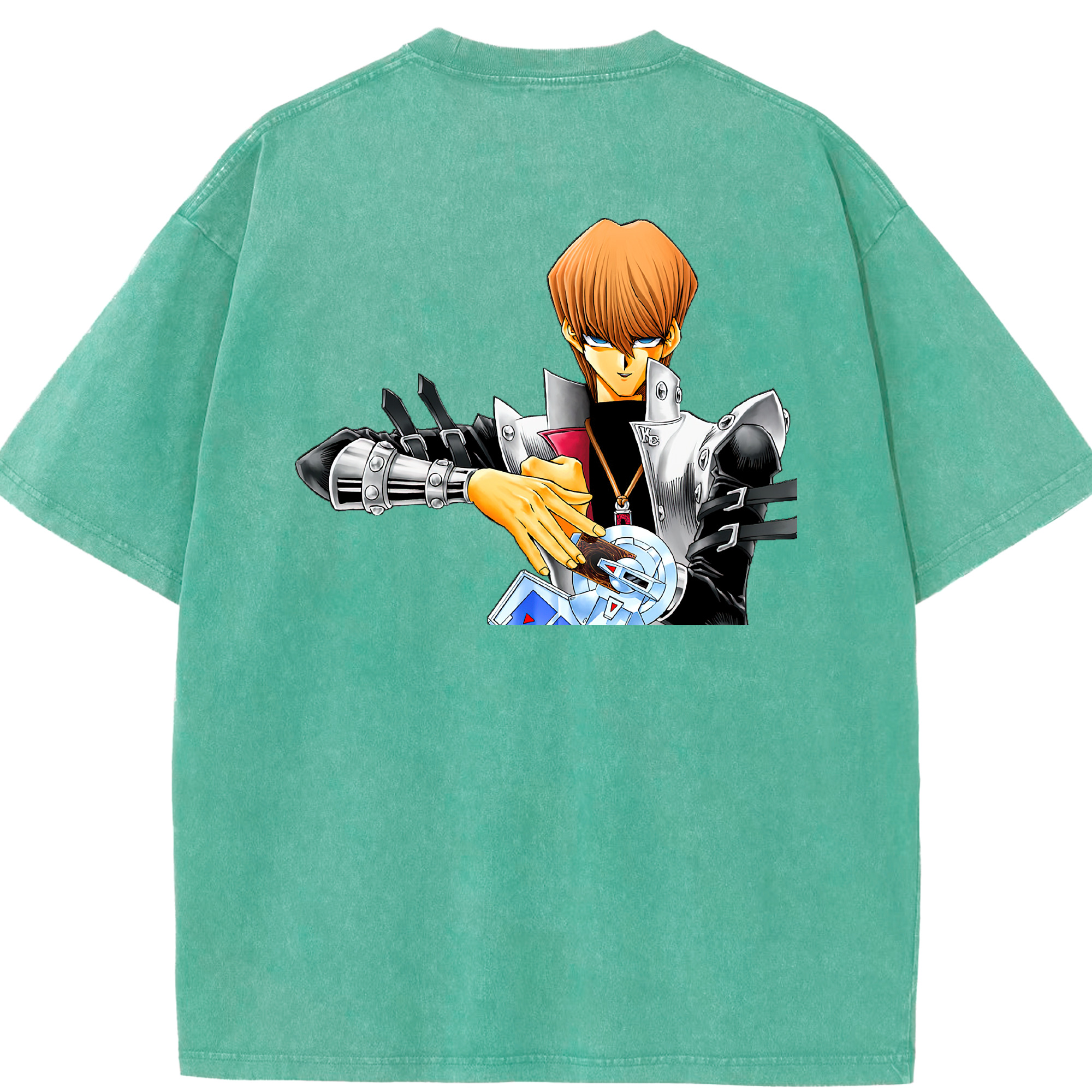 （画像用） 遊☆戯☆王 Yu-Gi-Oh! 綿100% ヴィンテージ風 半袖Tシャツ（背面プリント）